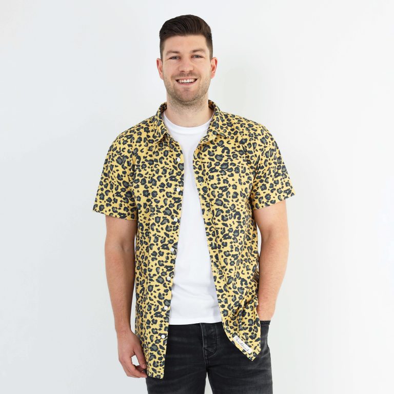 Panterprint blouse van Feesthemd met all-over print